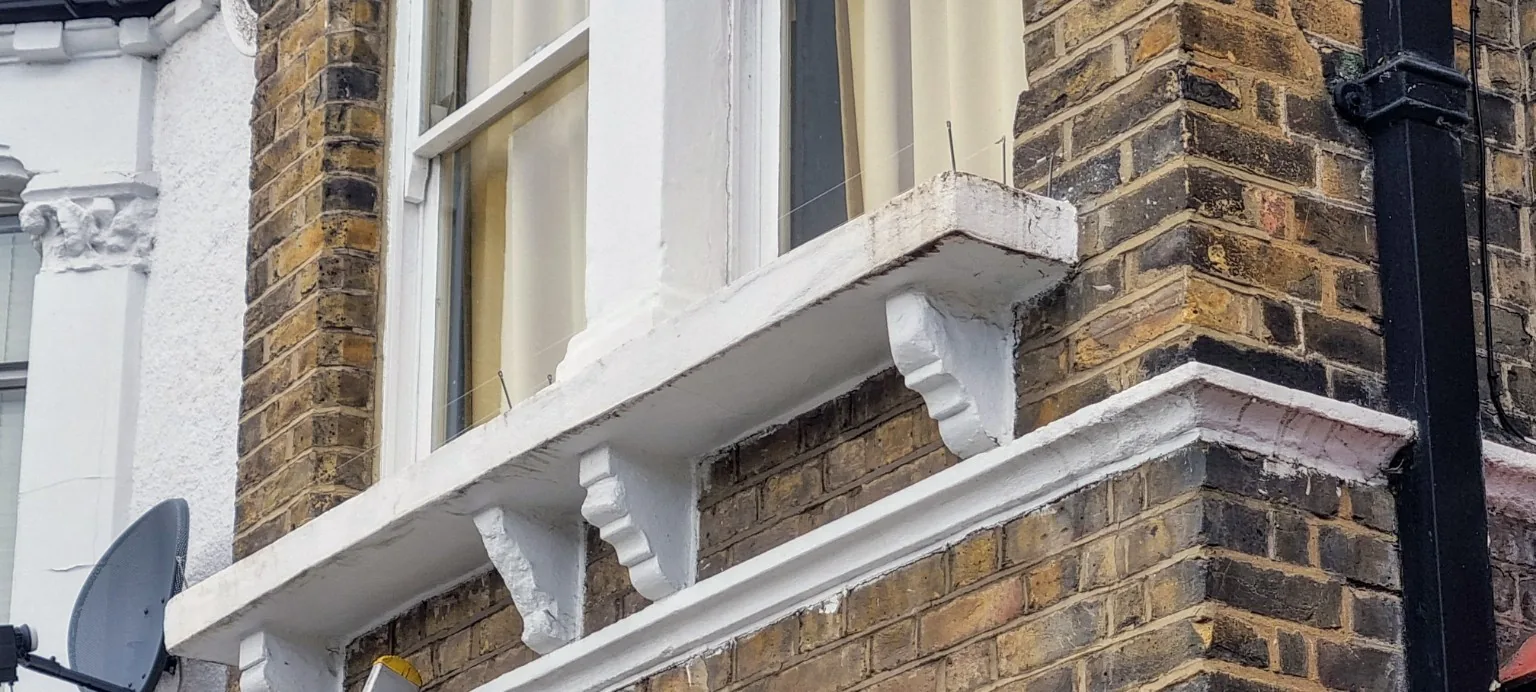 Window ledge deterrent detail
